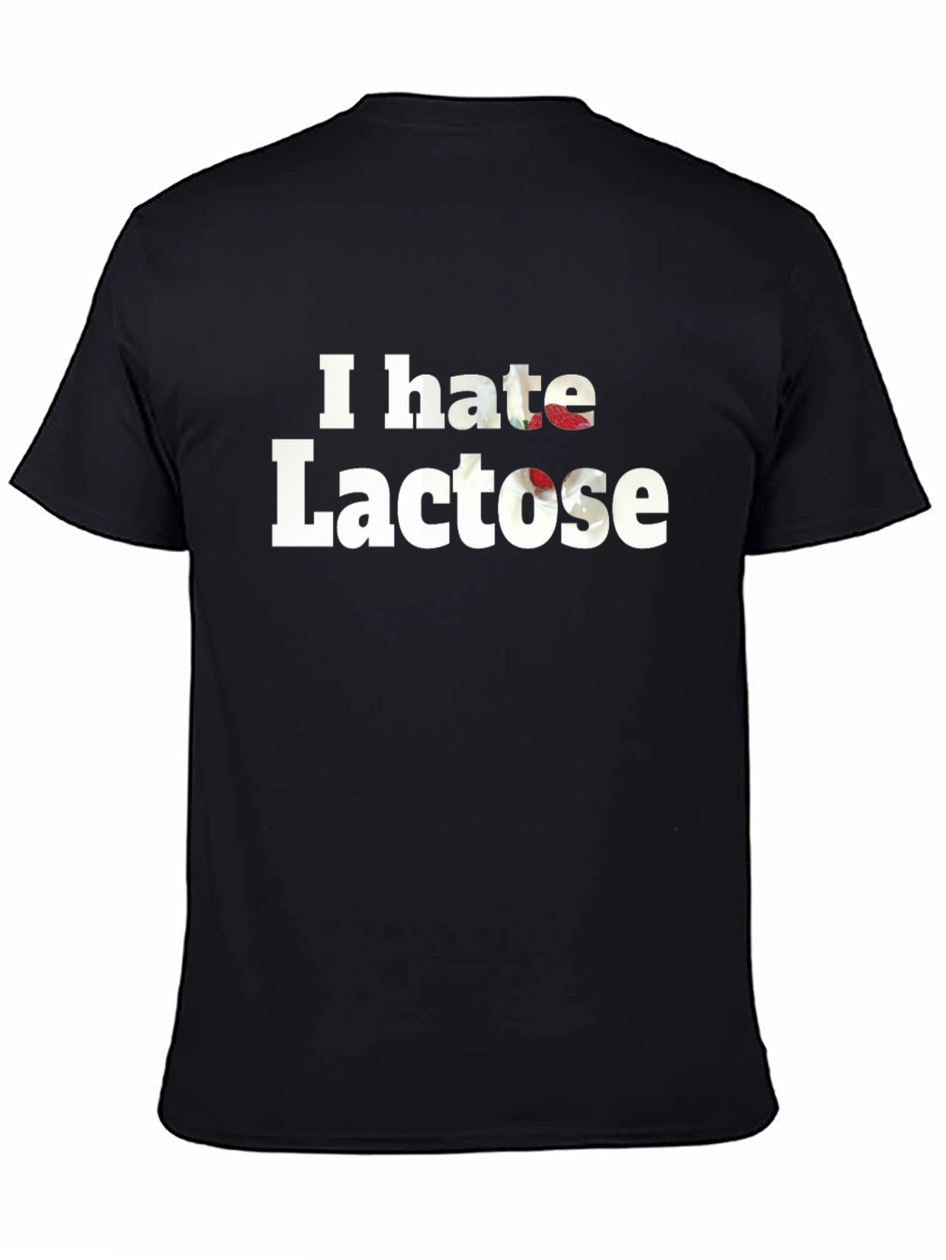 I Hate Lactose Black Tee