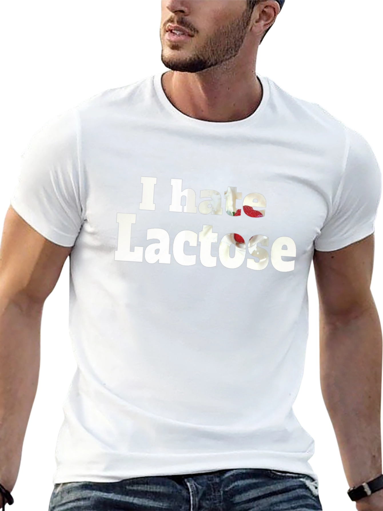 I Hate Lactose Black Tee