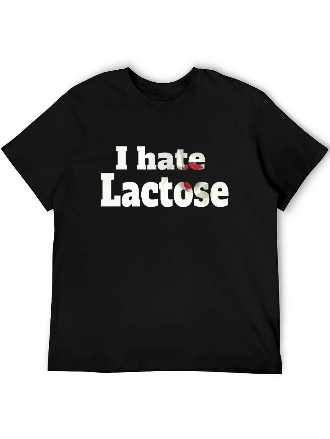 I Hate Lactose Black Tee