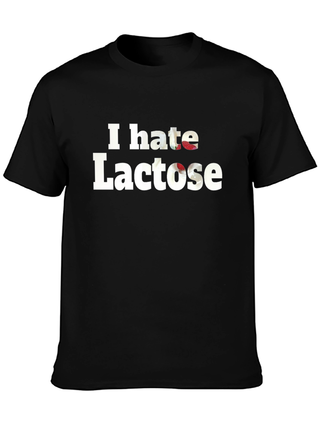 I Hate Lactose Black Tee