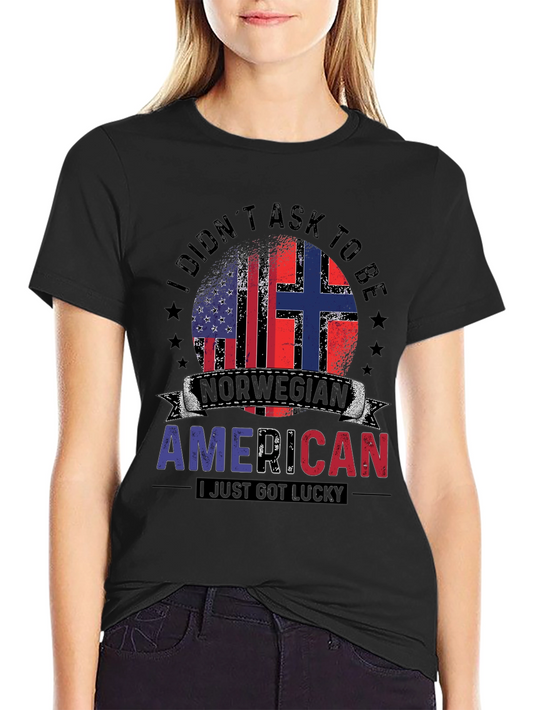 Norwegian American T-Shirt - Lucky Heritage Tee