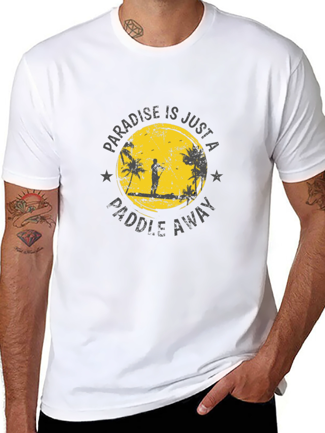 Paradise Paddle Away T-Shirt - Island Vibes