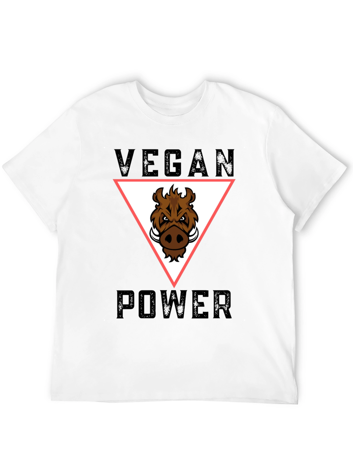 Vegan Power T-Shirt - Boar Graphic Tee