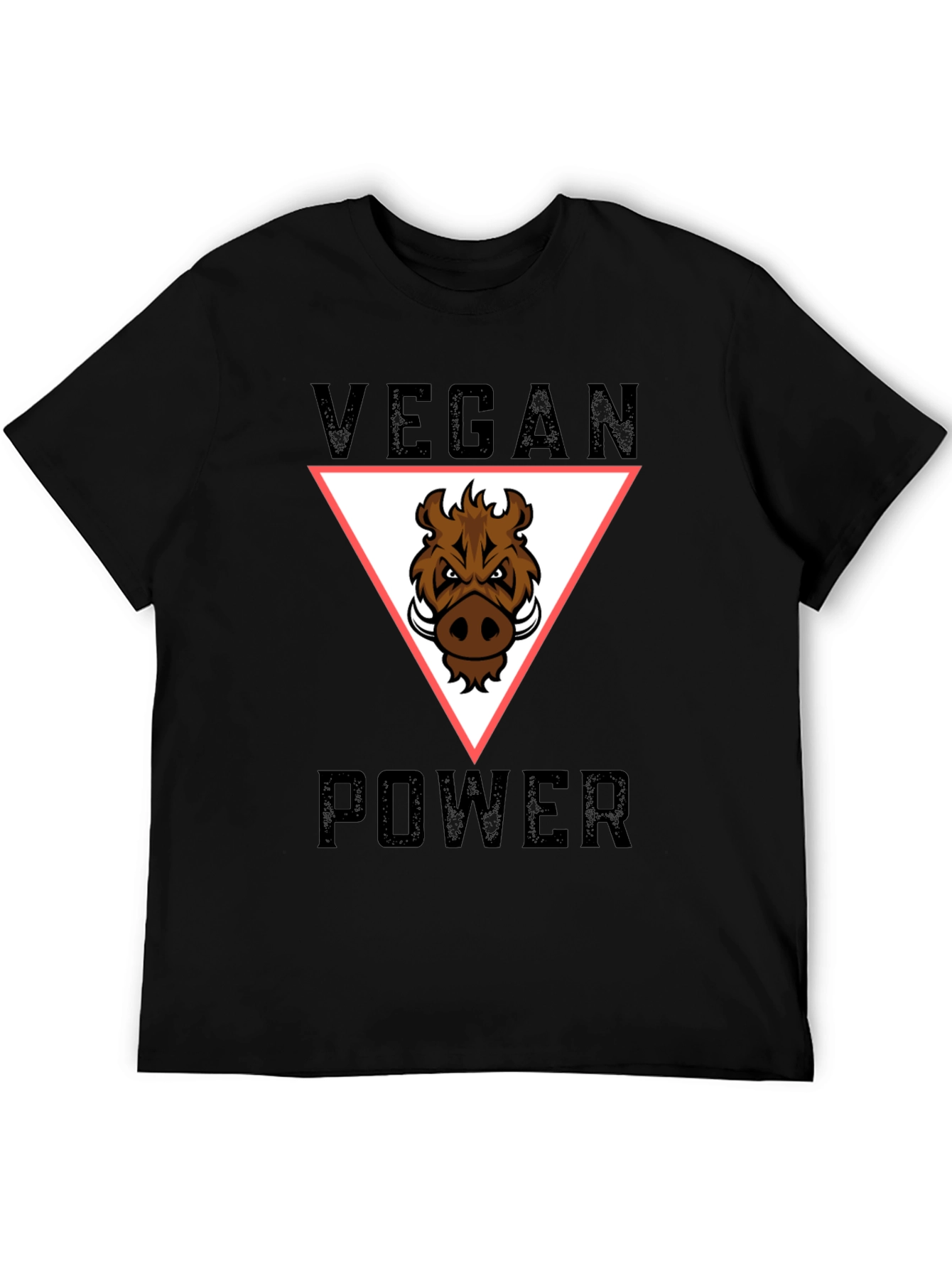 Vegan Power T-Shirt - Boar Graphic Tee