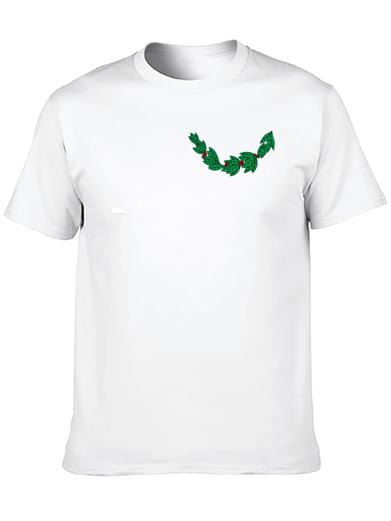 Festive Holly Graphic Tee - Black
