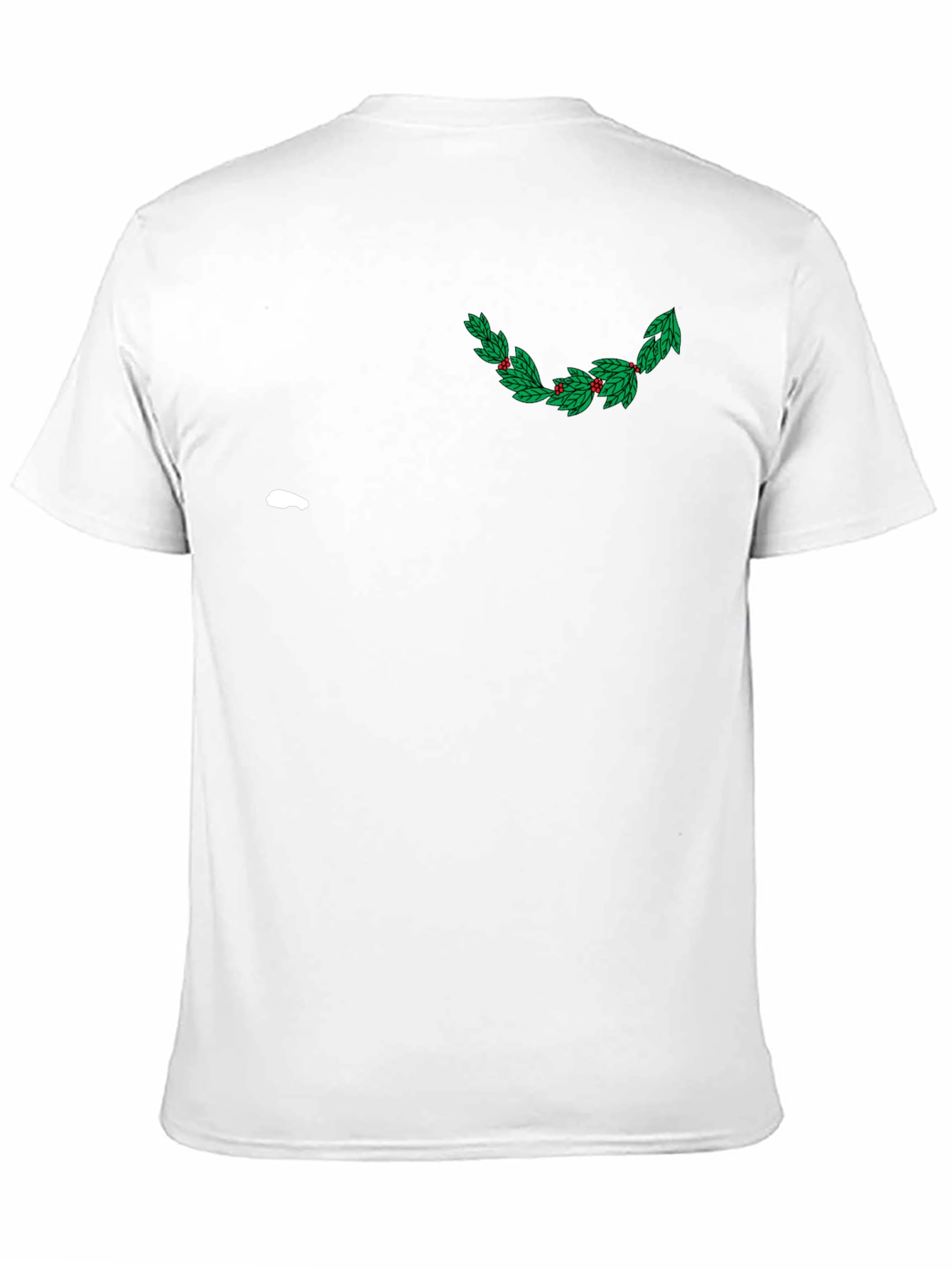 Festive Holly Graphic Tee - Black