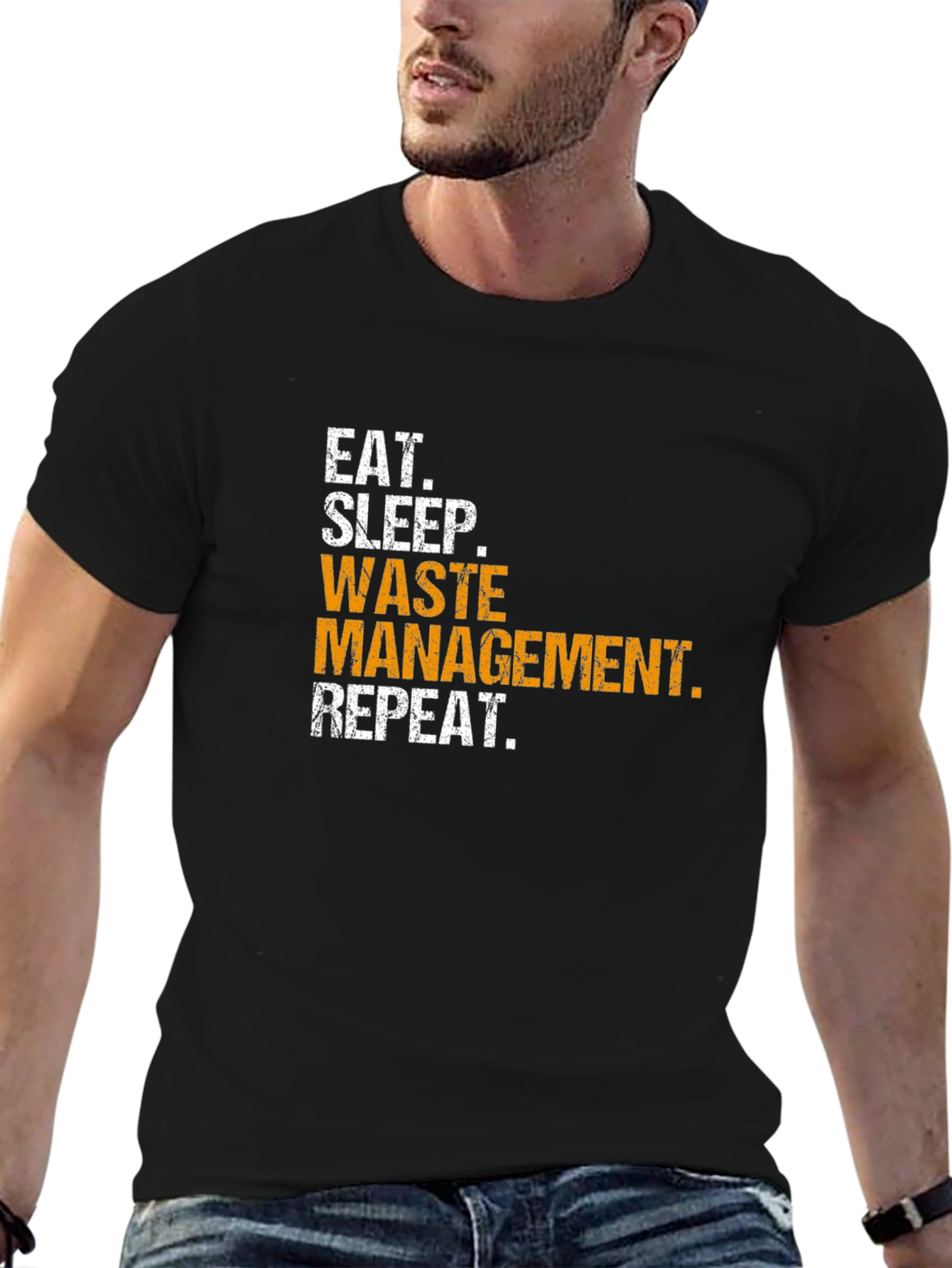 Waste Management T-Shirt - Eat Sleep Repeat