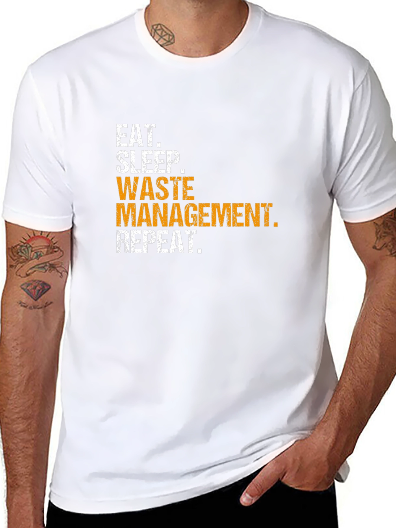 Waste Management T-Shirt - Eat Sleep Repeat
