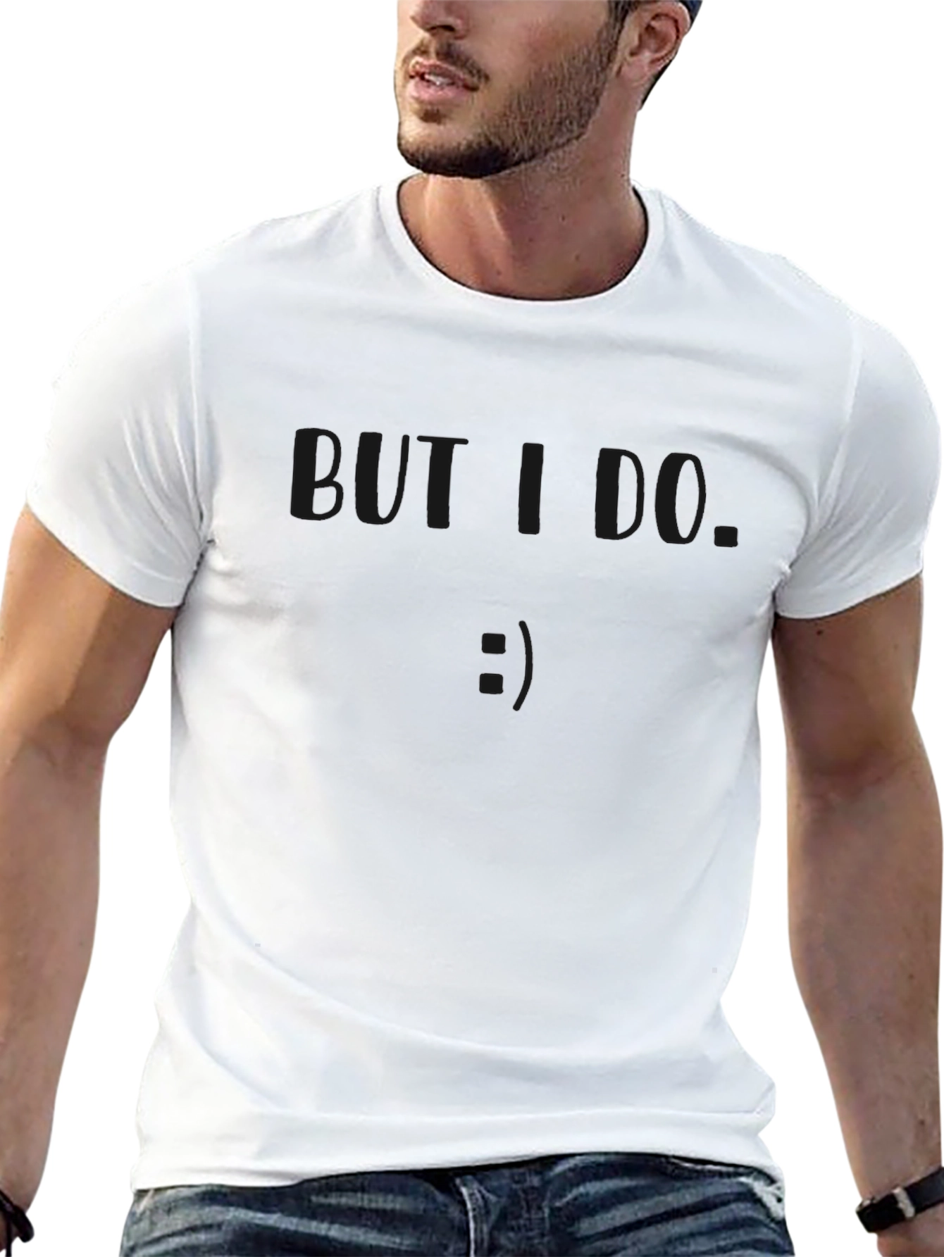 Mens Black Graphic Print Crew Neck T-Shirt