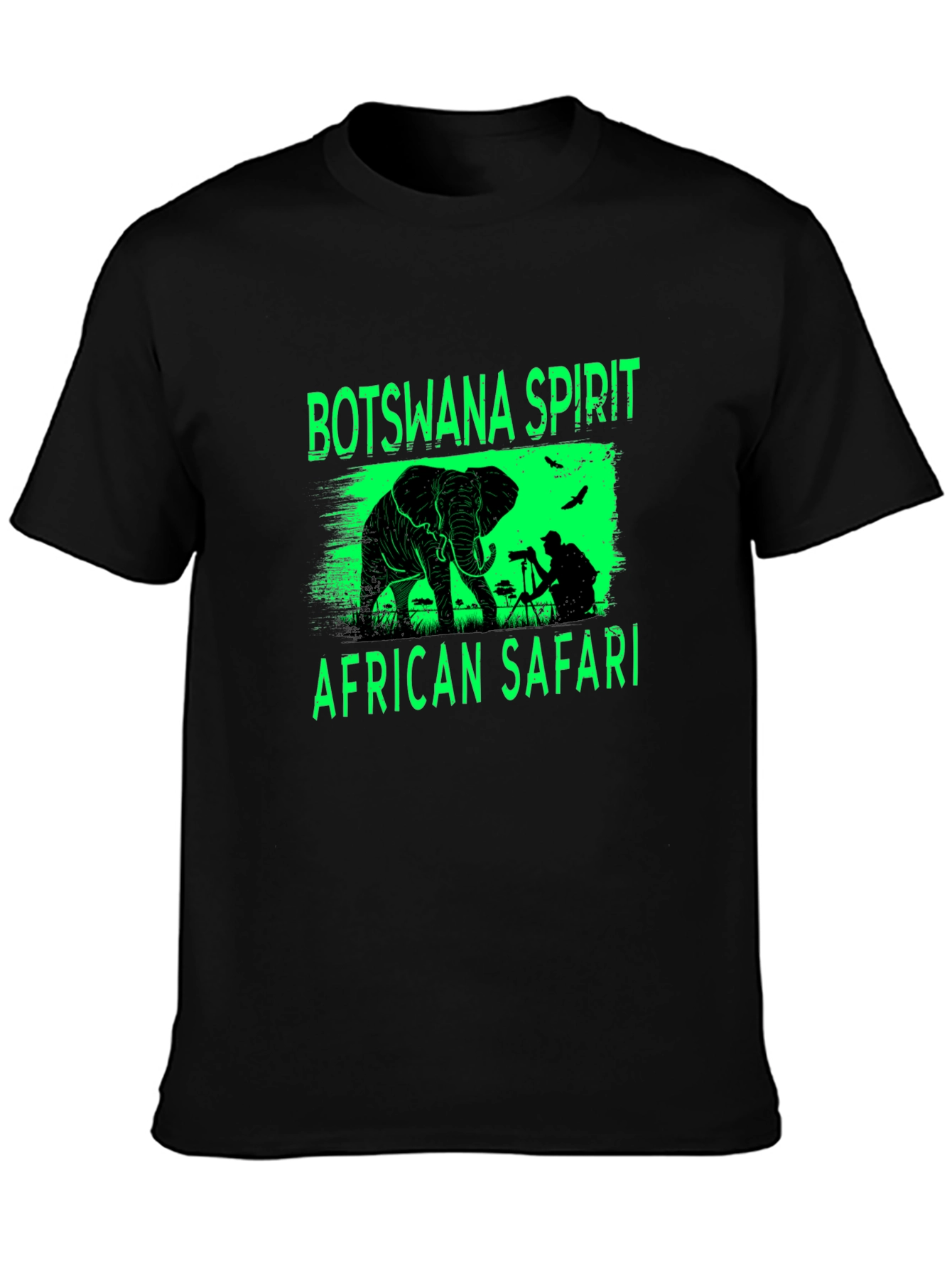Botswana Safari T-Shirt - African Wildlife Graphic Tee