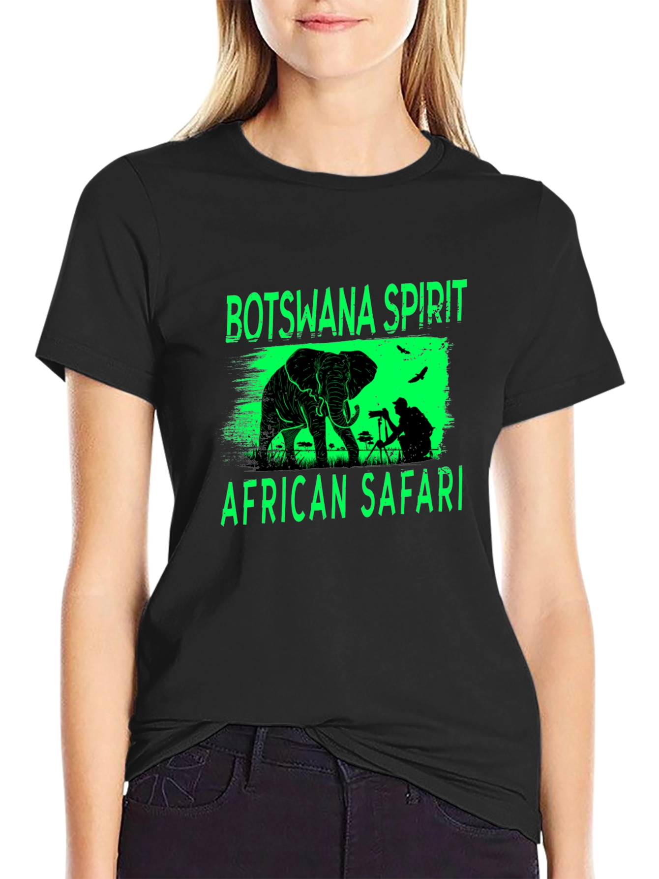 Botswana Safari T-Shirt - African Wildlife Graphic Tee