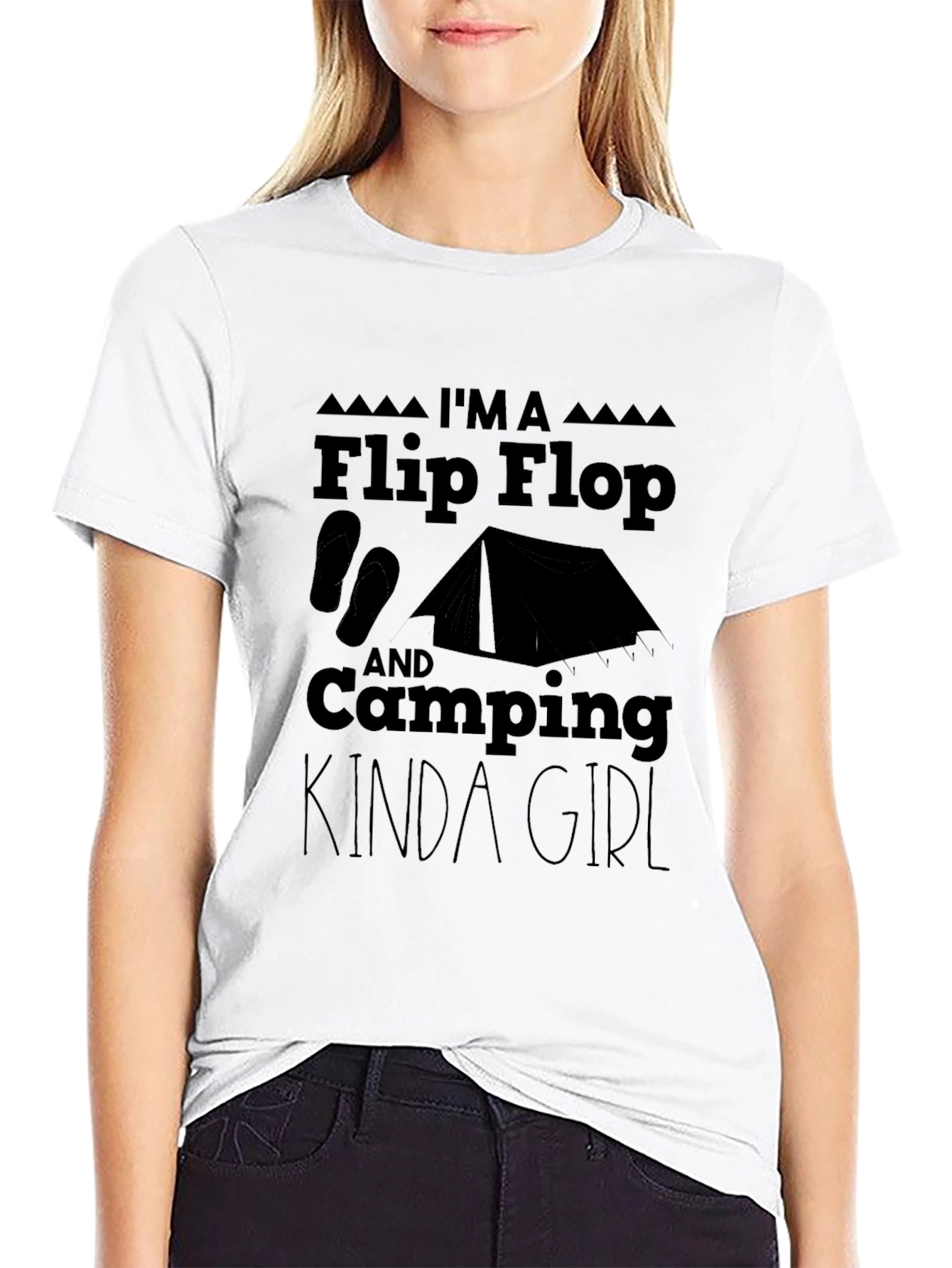 Flip Flop Camping Kinda Girl Tee