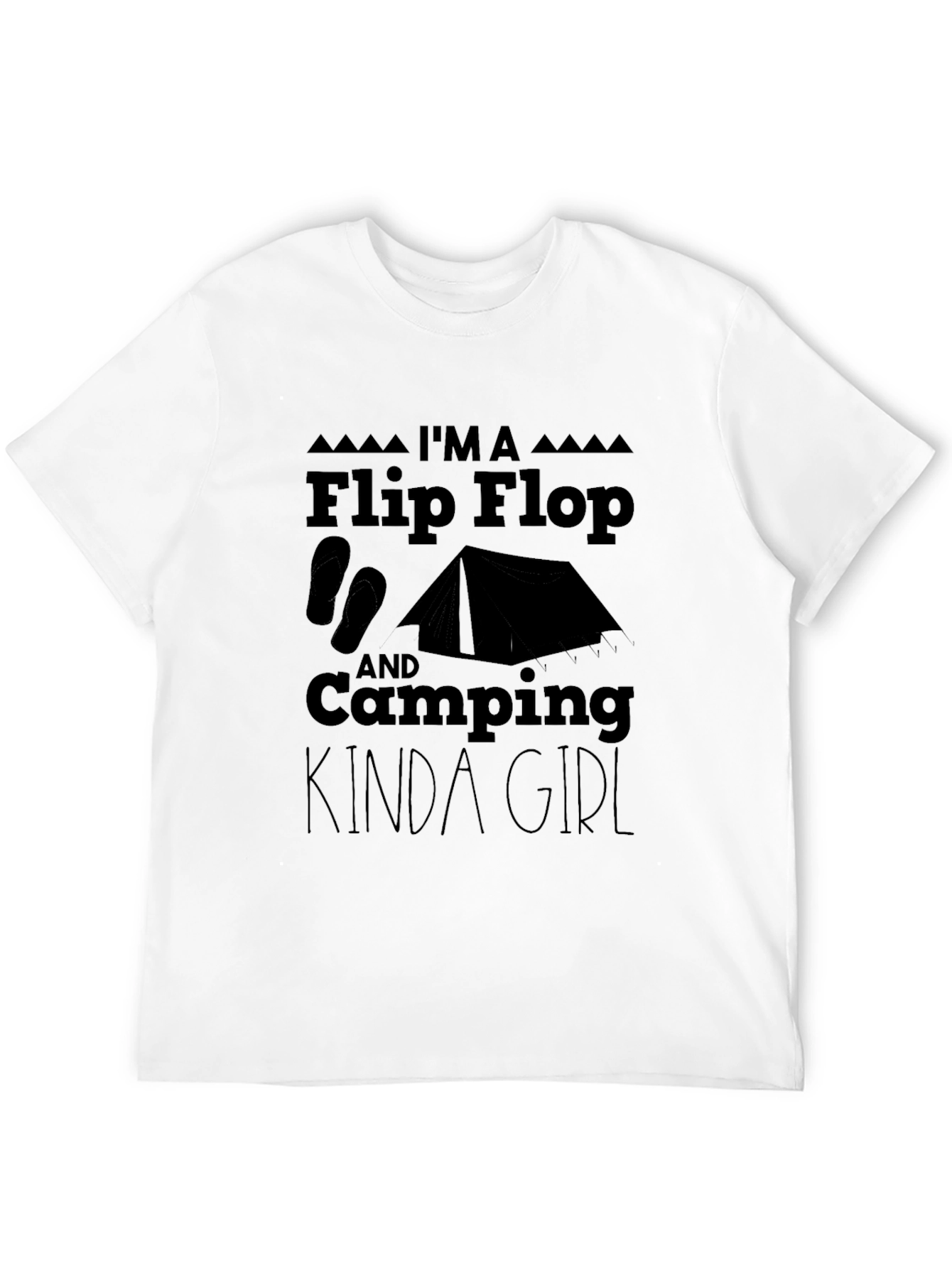 Flip Flop Camping Kinda Girl Tee