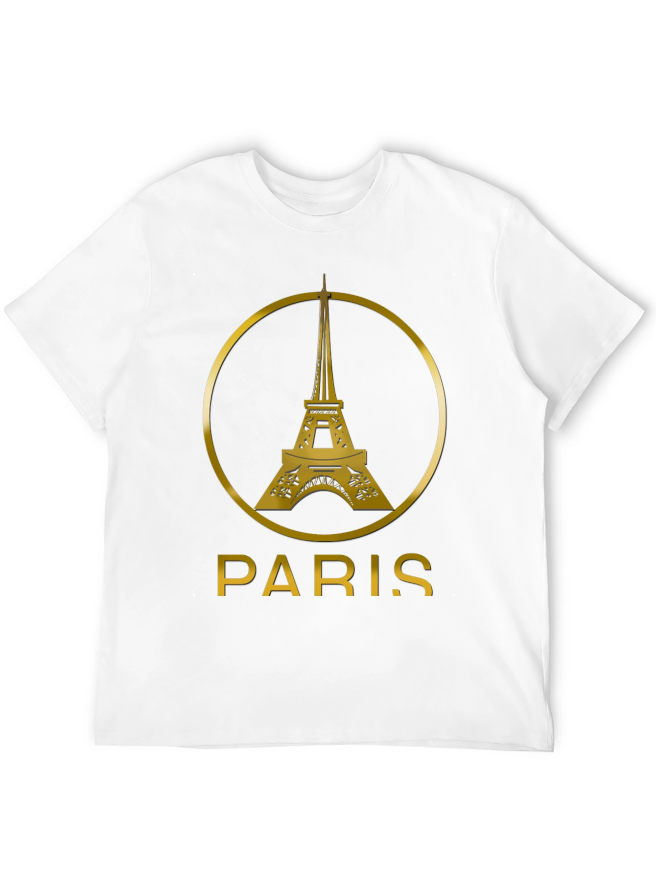 Paris Eiffel Tower Black T-Shirt