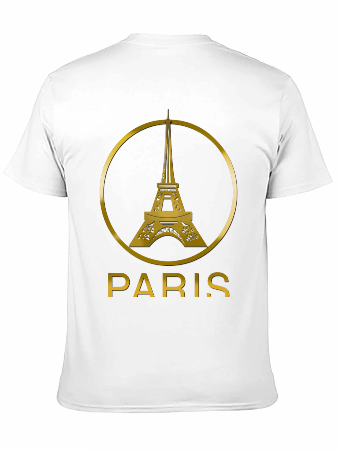 Paris Eiffel Tower Black T-Shirt