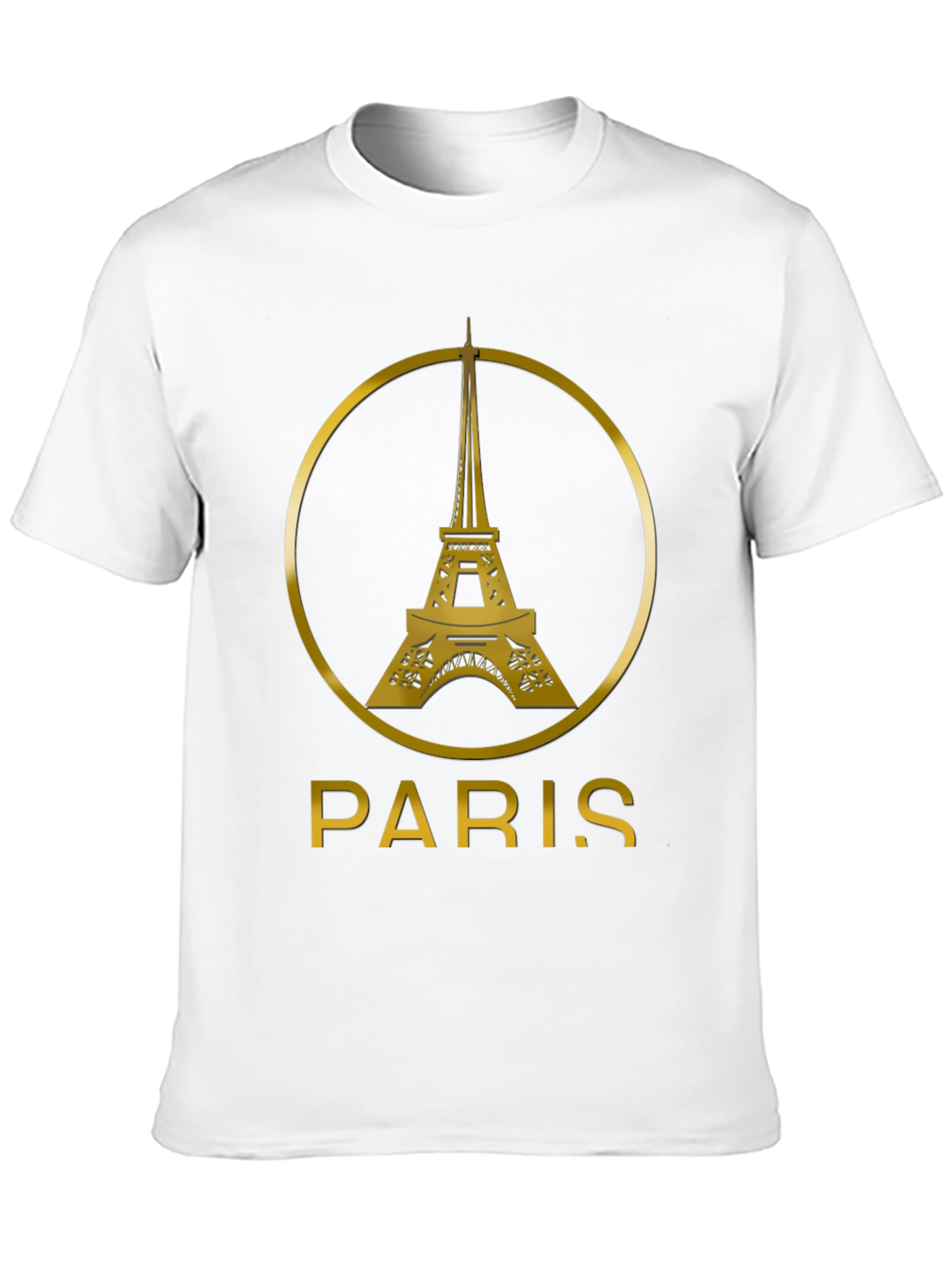 Paris Eiffel Tower Black T-Shirt