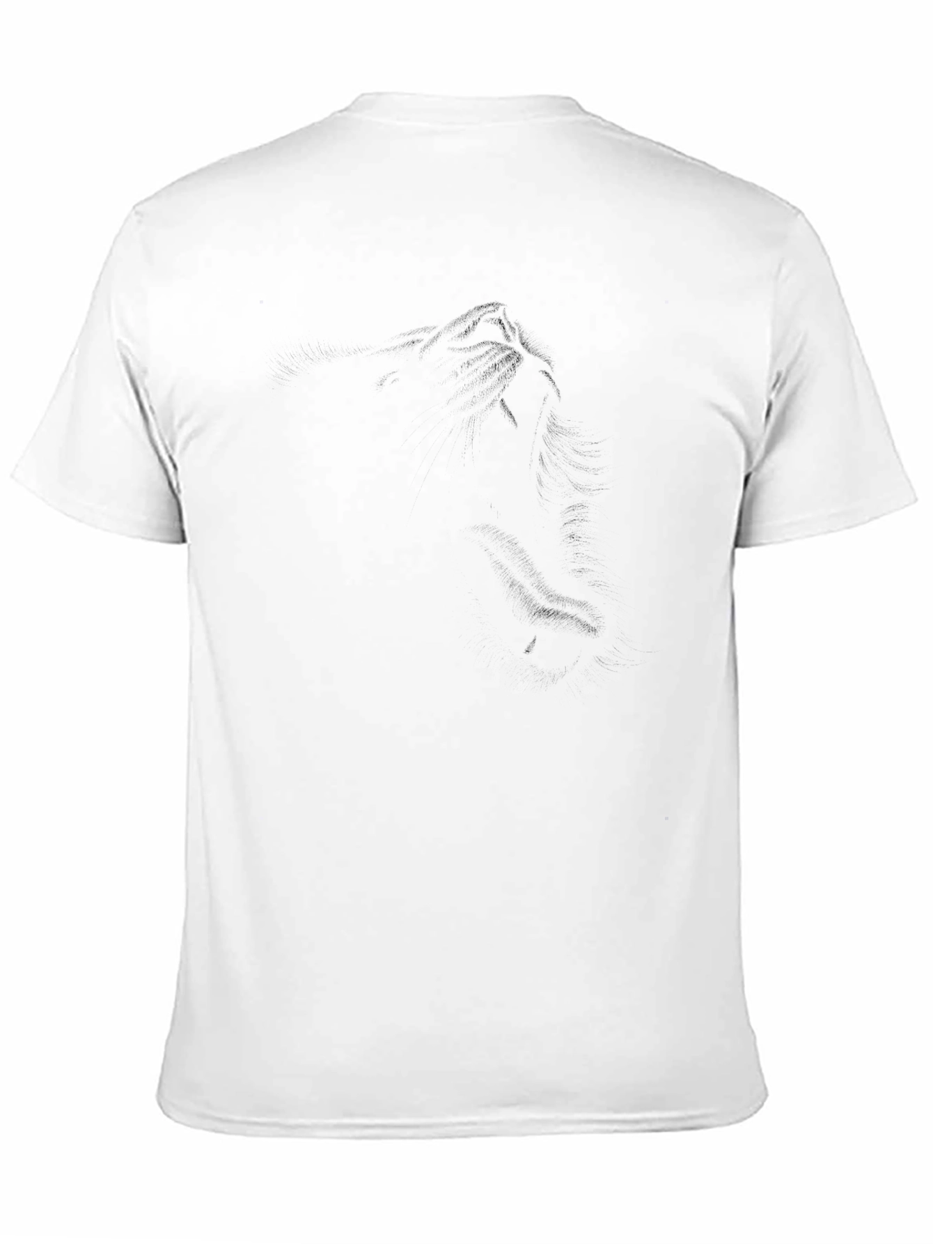 Mens Black Graphic Tee - Subtle Mountain Design