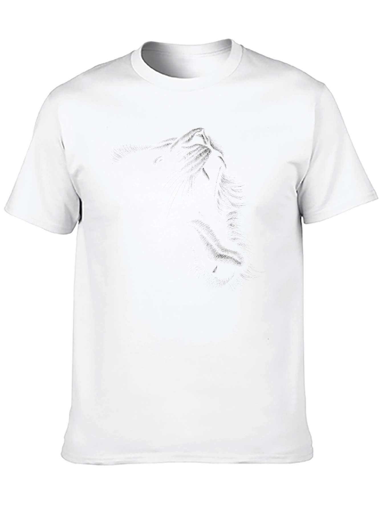 Mens Black Graphic Tee - Subtle Mountain Design