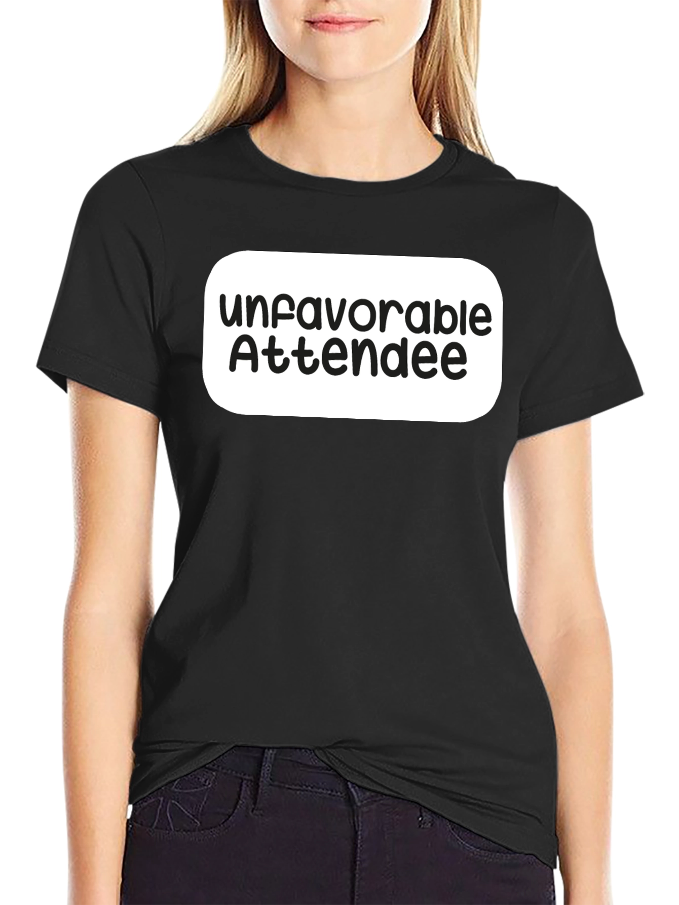 Unfavorable Attendee Black T-Shirt