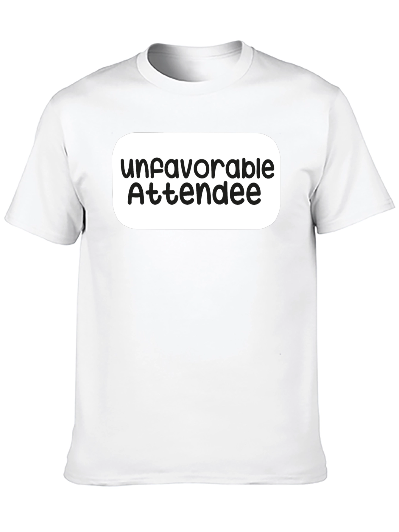 Unfavorable Attendee Black T-Shirt
