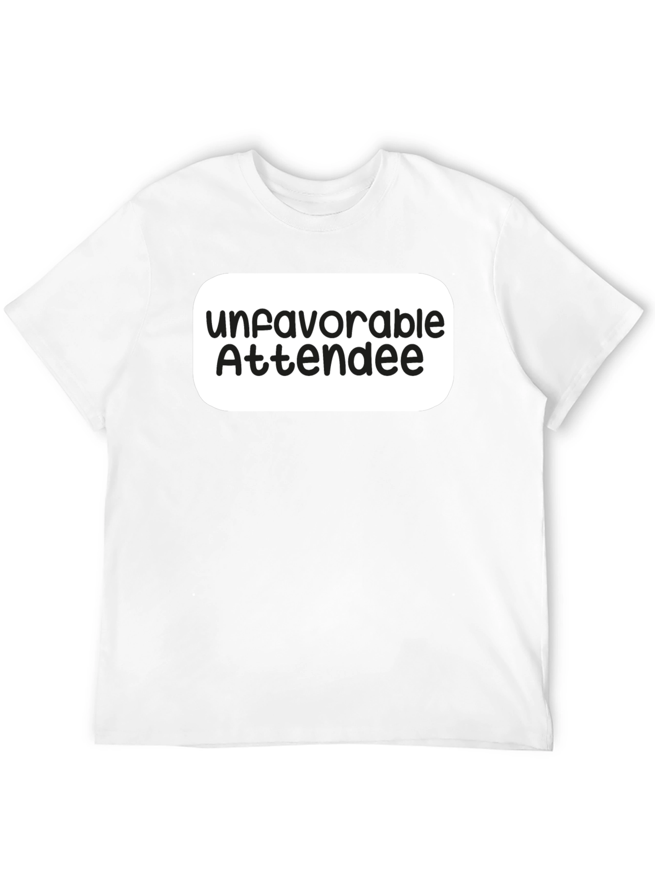 Unfavorable Attendee Black T-Shirt