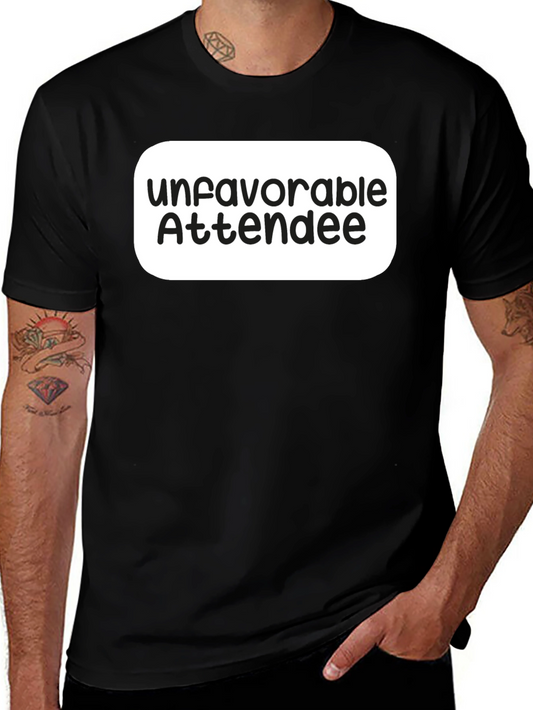 Unfavorable Attendee Black T-Shirt