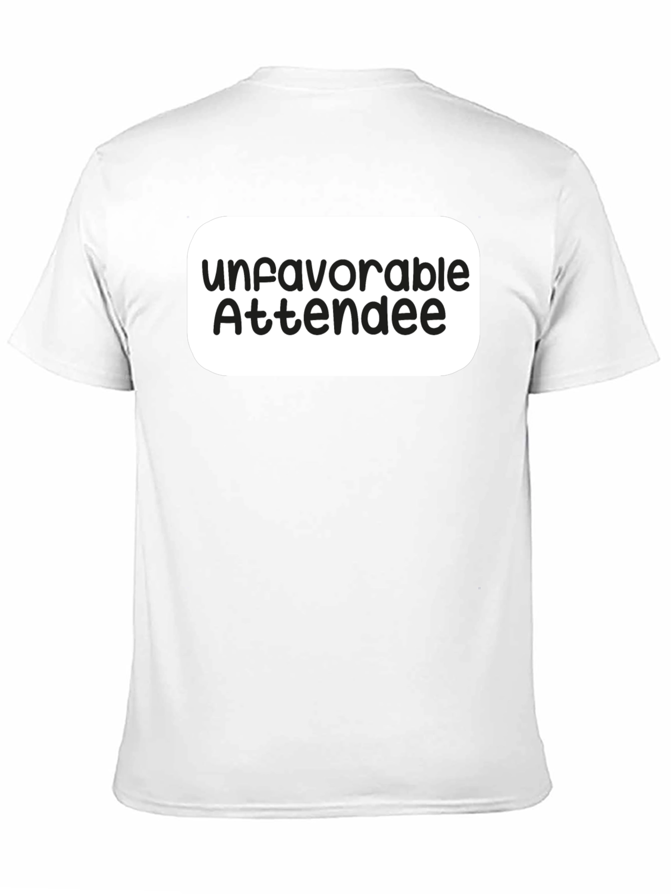 Unfavorable Attendee Black T-Shirt