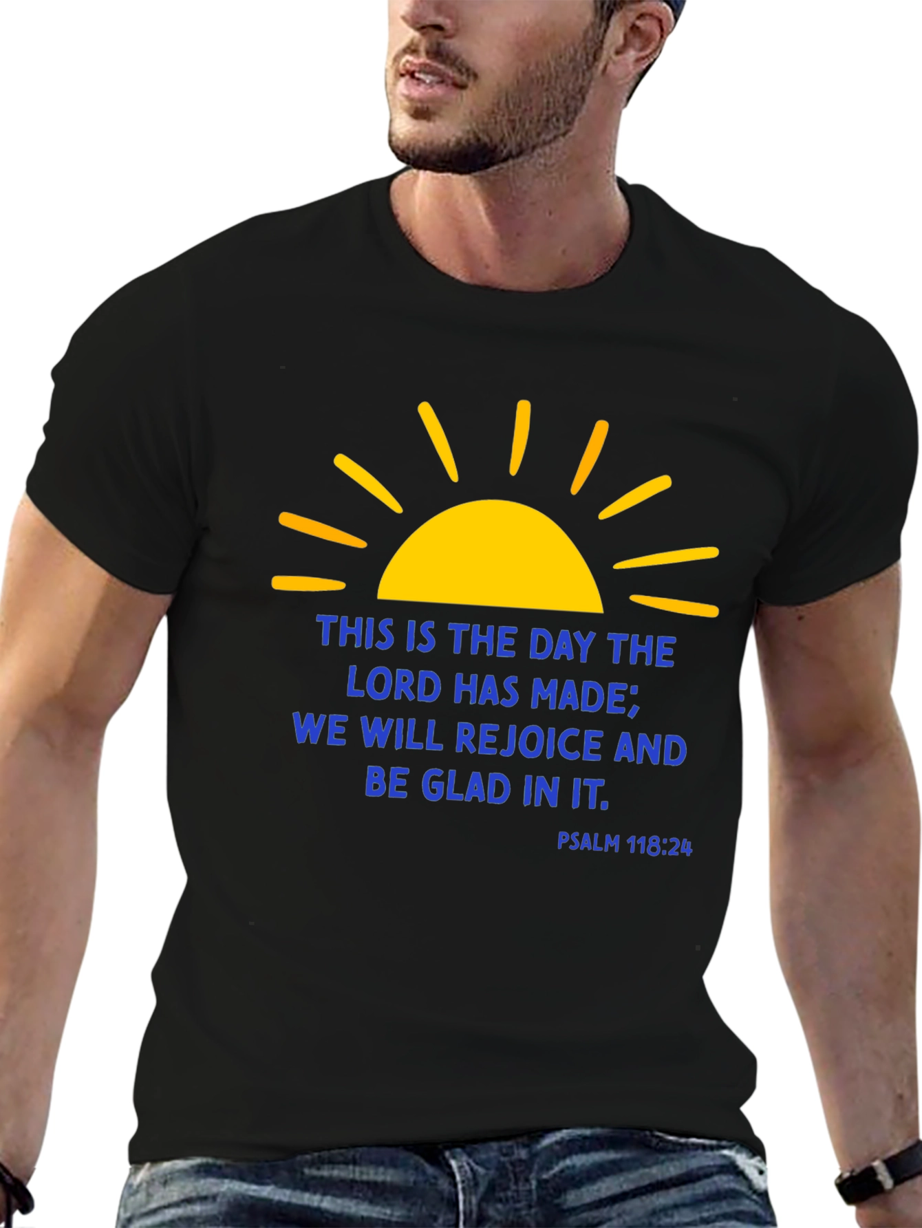 Religious Christian Graphic T-Shirt - Psalm 118:24
