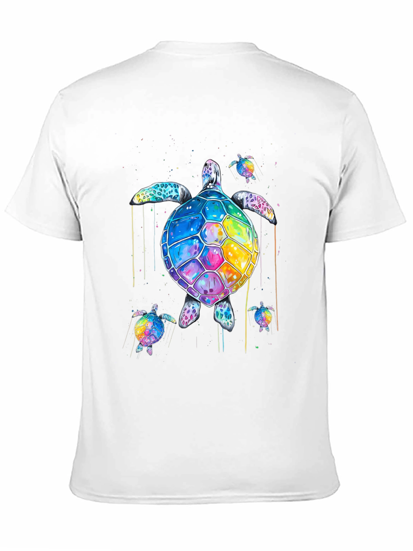 Rainbow Turtle Graphic T-Shirt