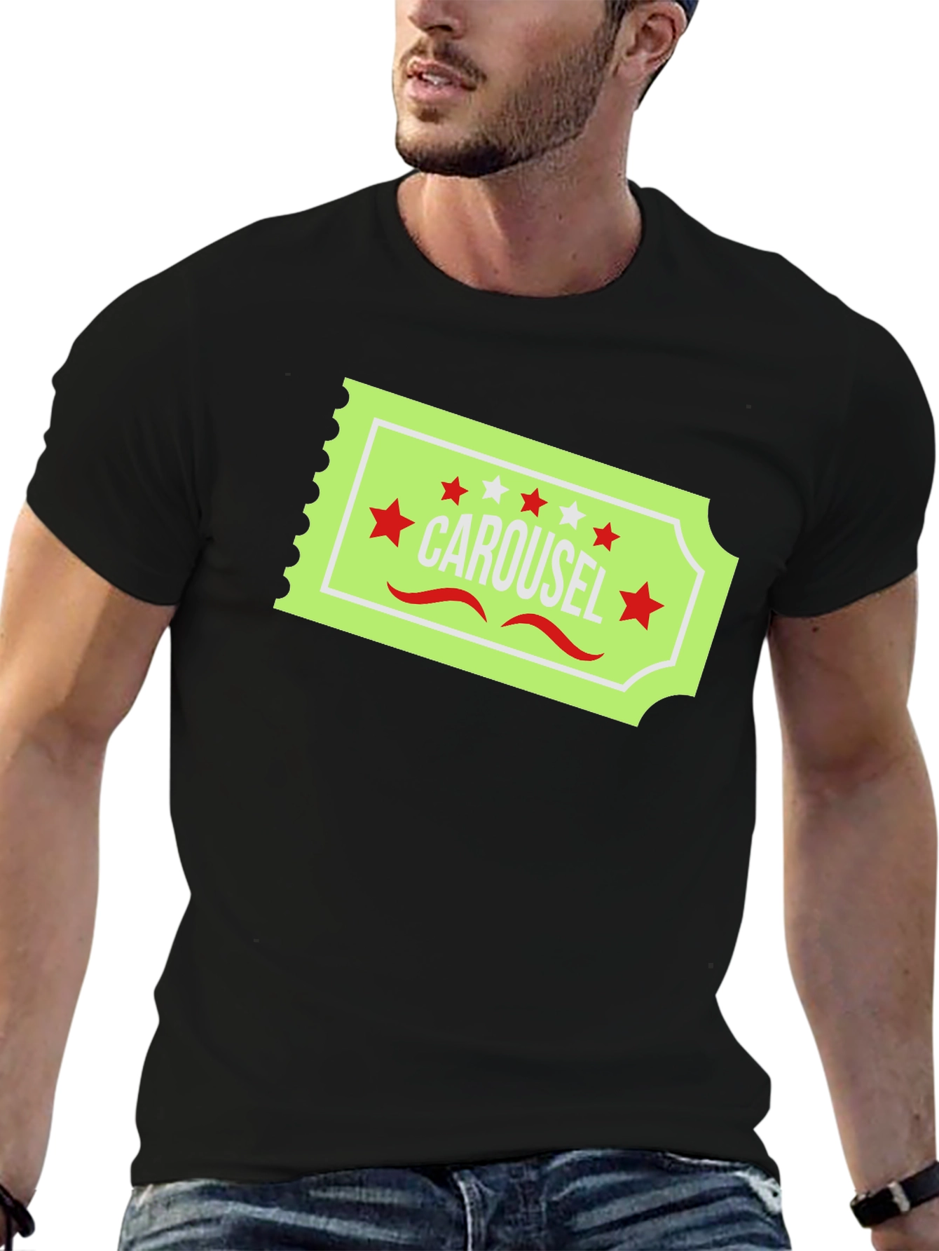 Carousel Ticket Graphic T-Shirt