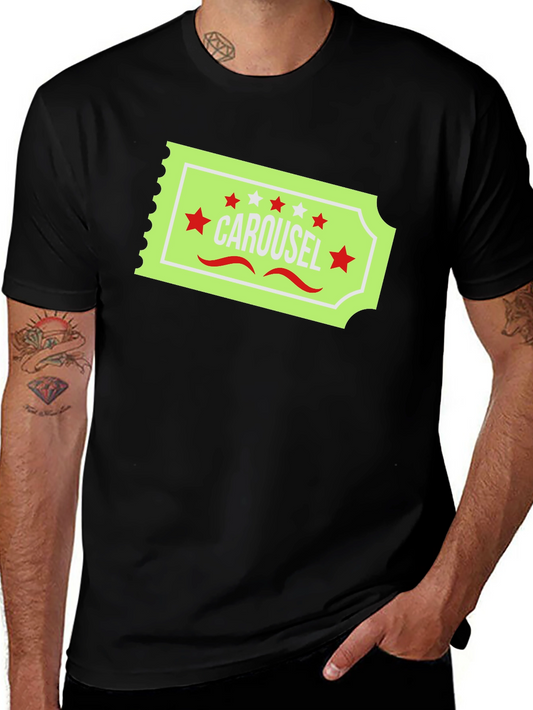 Carousel Ticket Graphic T-Shirt
