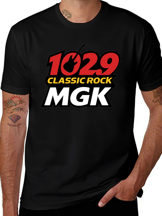 102.9 MGK Classic Rock T-Shirt - Black Cotton Tee