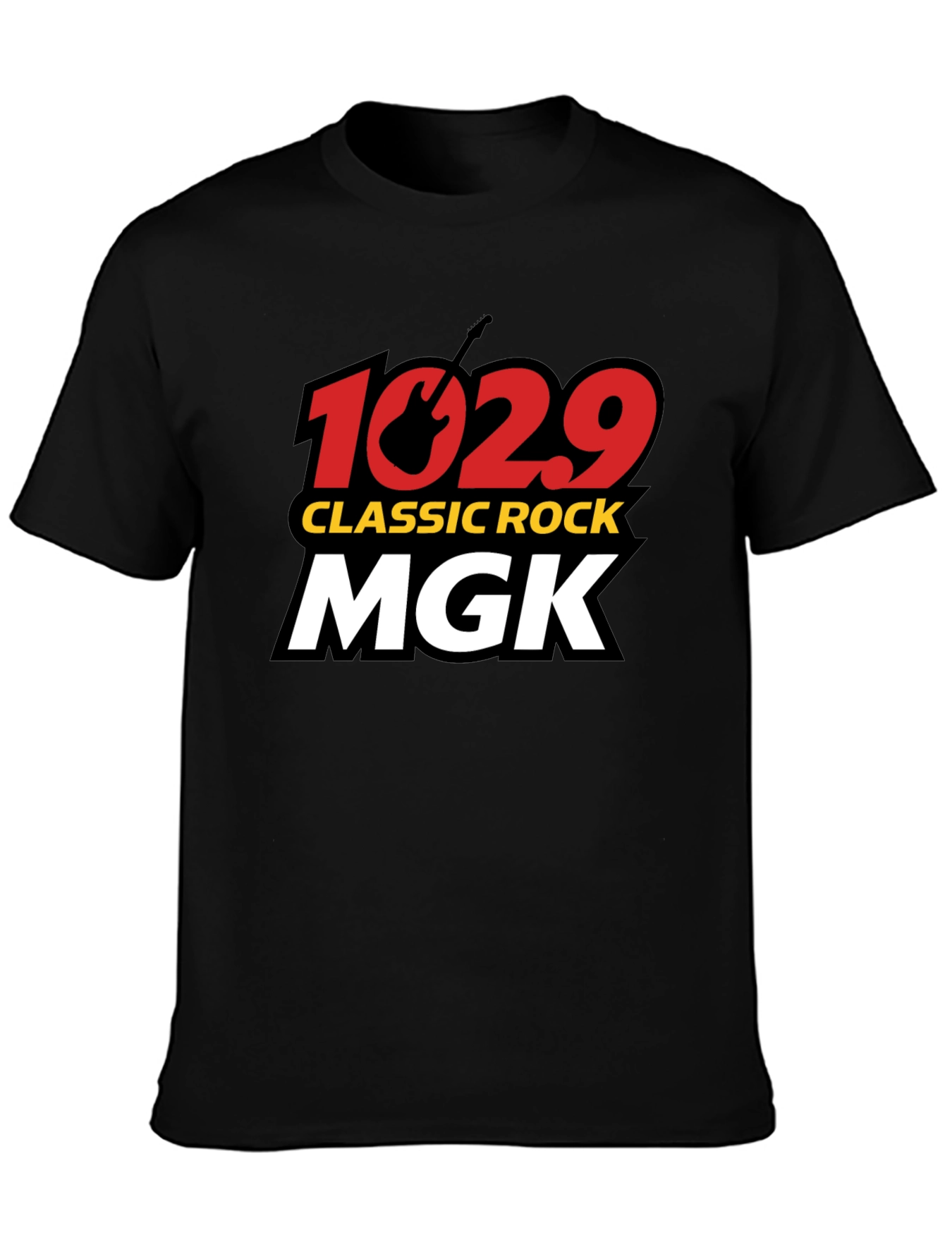 102.9 MGK Classic Rock T-Shirt - Black Cotton Tee