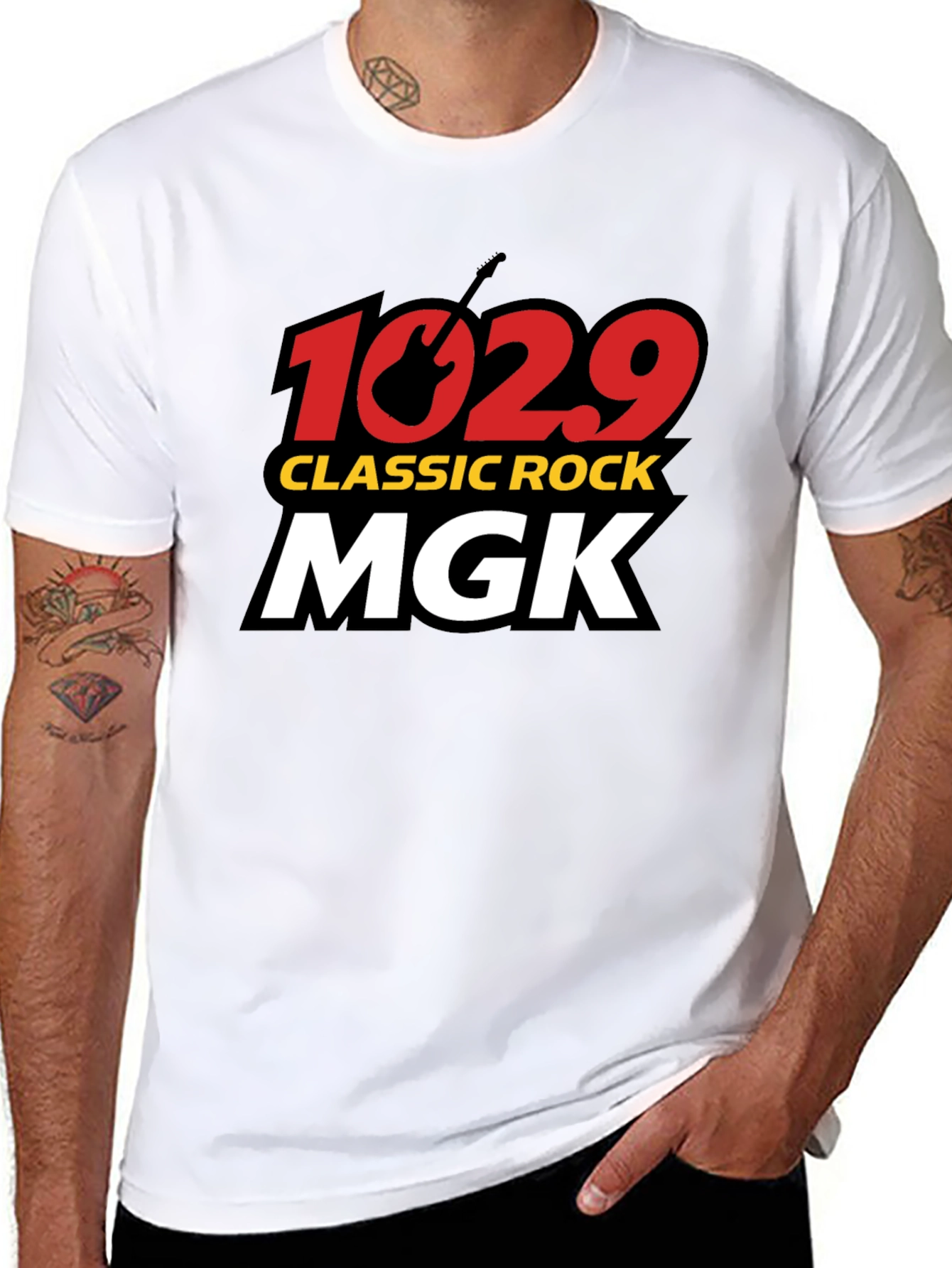 102.9 MGK Classic Rock T-Shirt - Black Cotton Tee