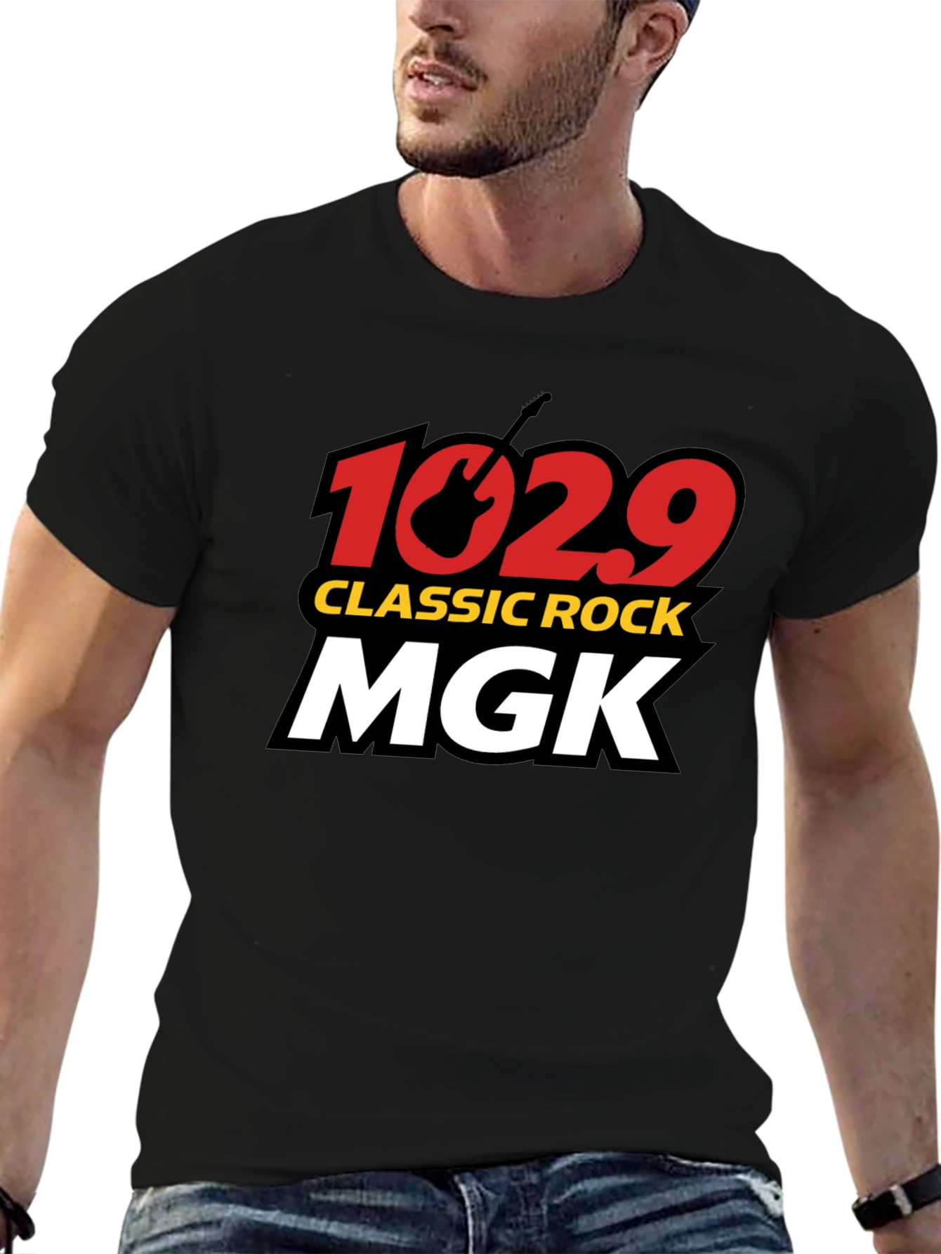 102.9 MGK Classic Rock T-Shirt - Black Cotton Tee