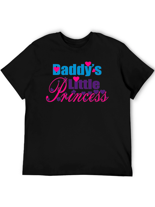 Daddys Little Princess Black T-Shirt