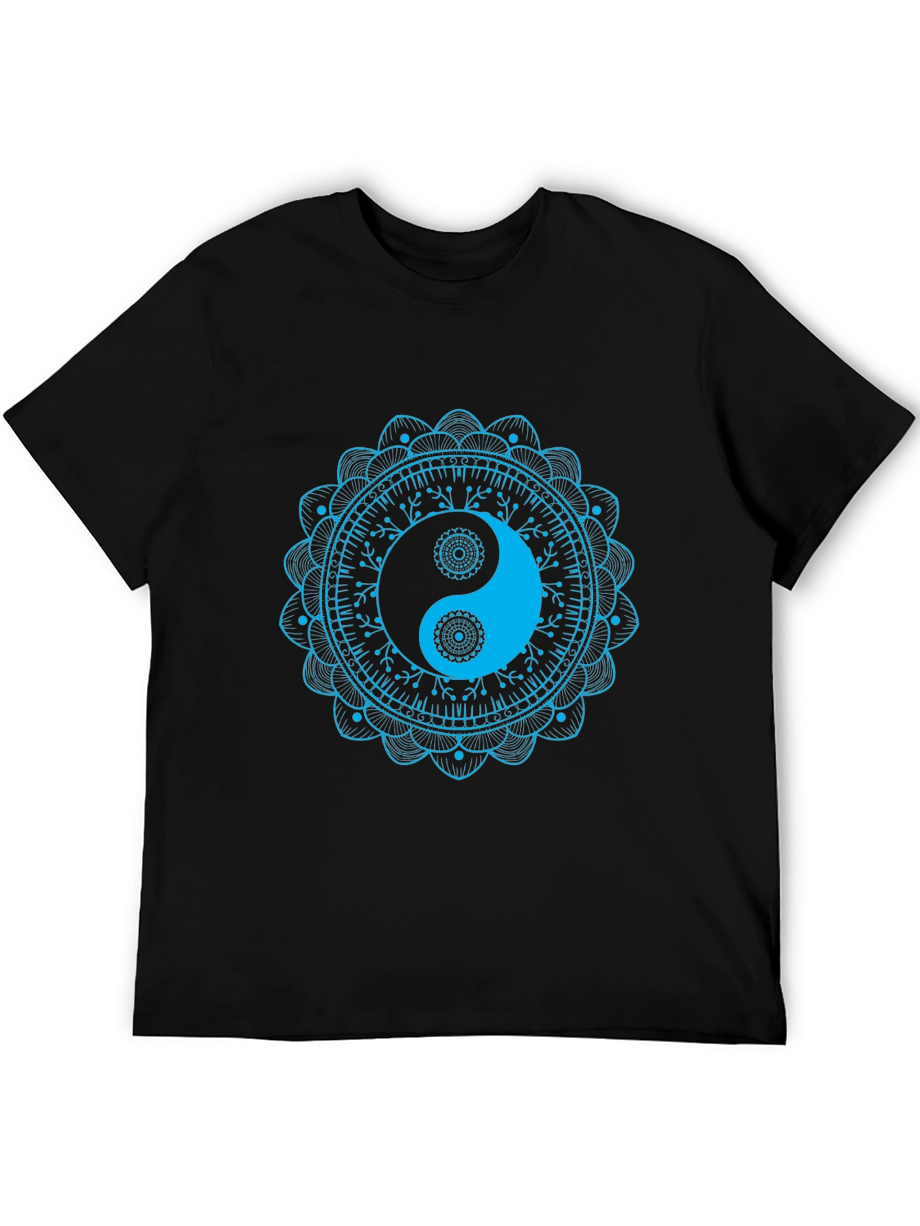 Yin Yang Mandala Graphic Tee - Casual Comfort