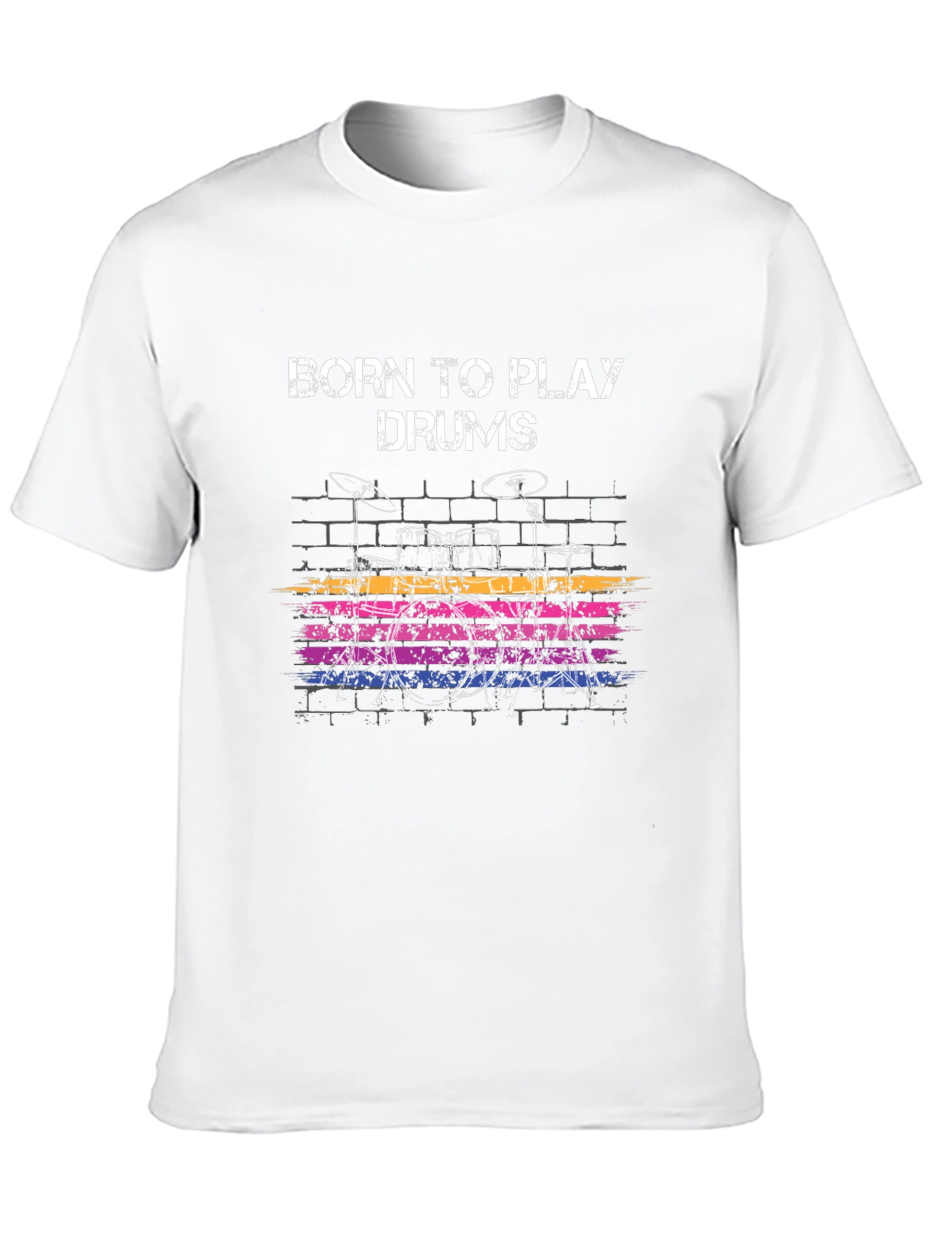 Born to Play Drums Graphic T-Shirt