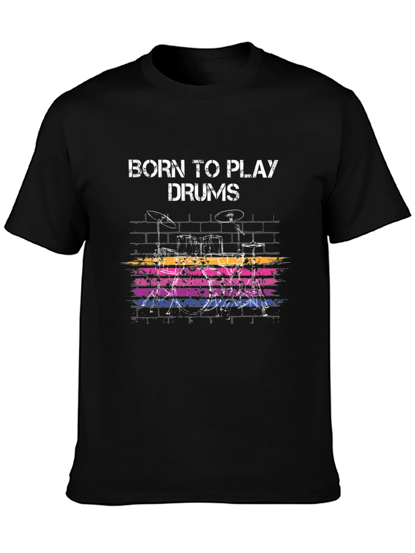 Born to Play Drums Graphic T-Shirt