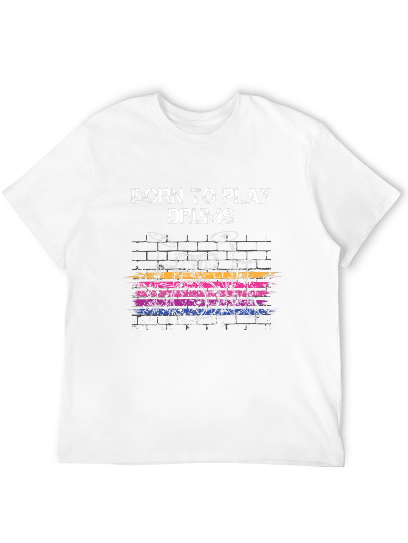 Born to Play Drums Graphic T-Shirt