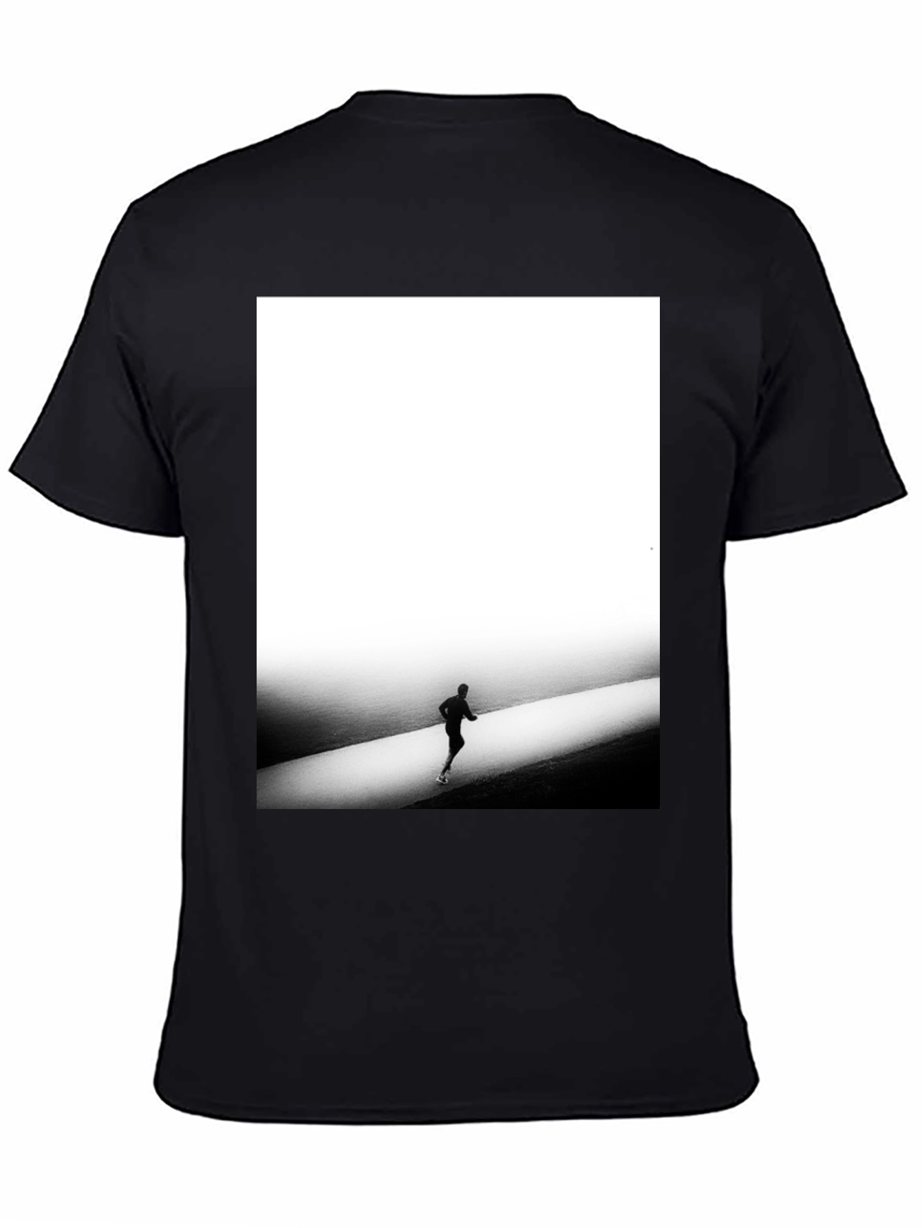 Minimalist Runner Graphic Tee - Black