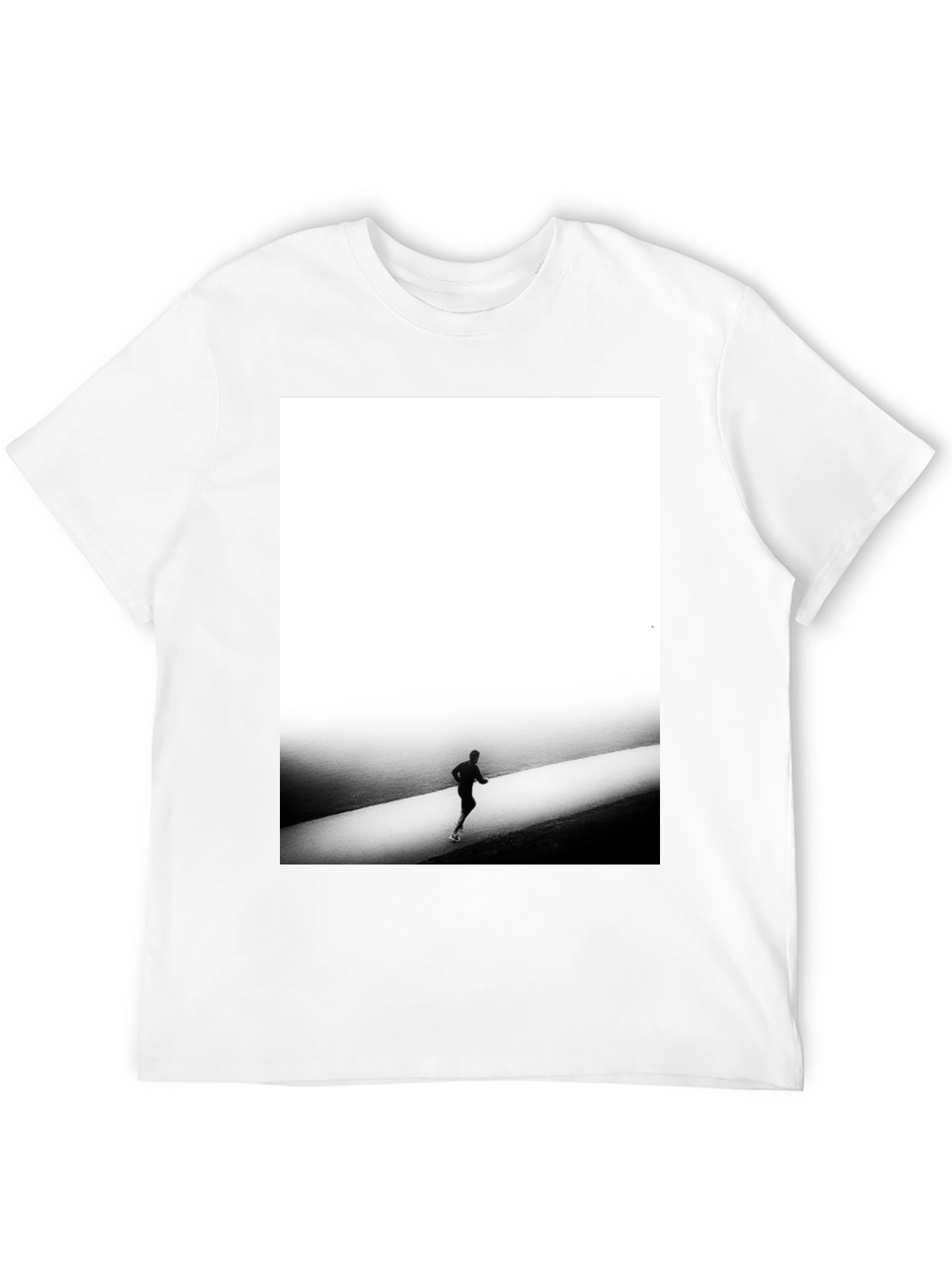 Minimalist Runner Graphic Tee - Black