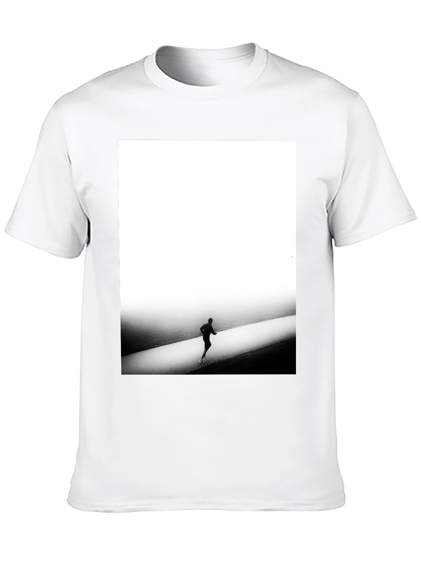 Minimalist Runner Graphic Tee - Black