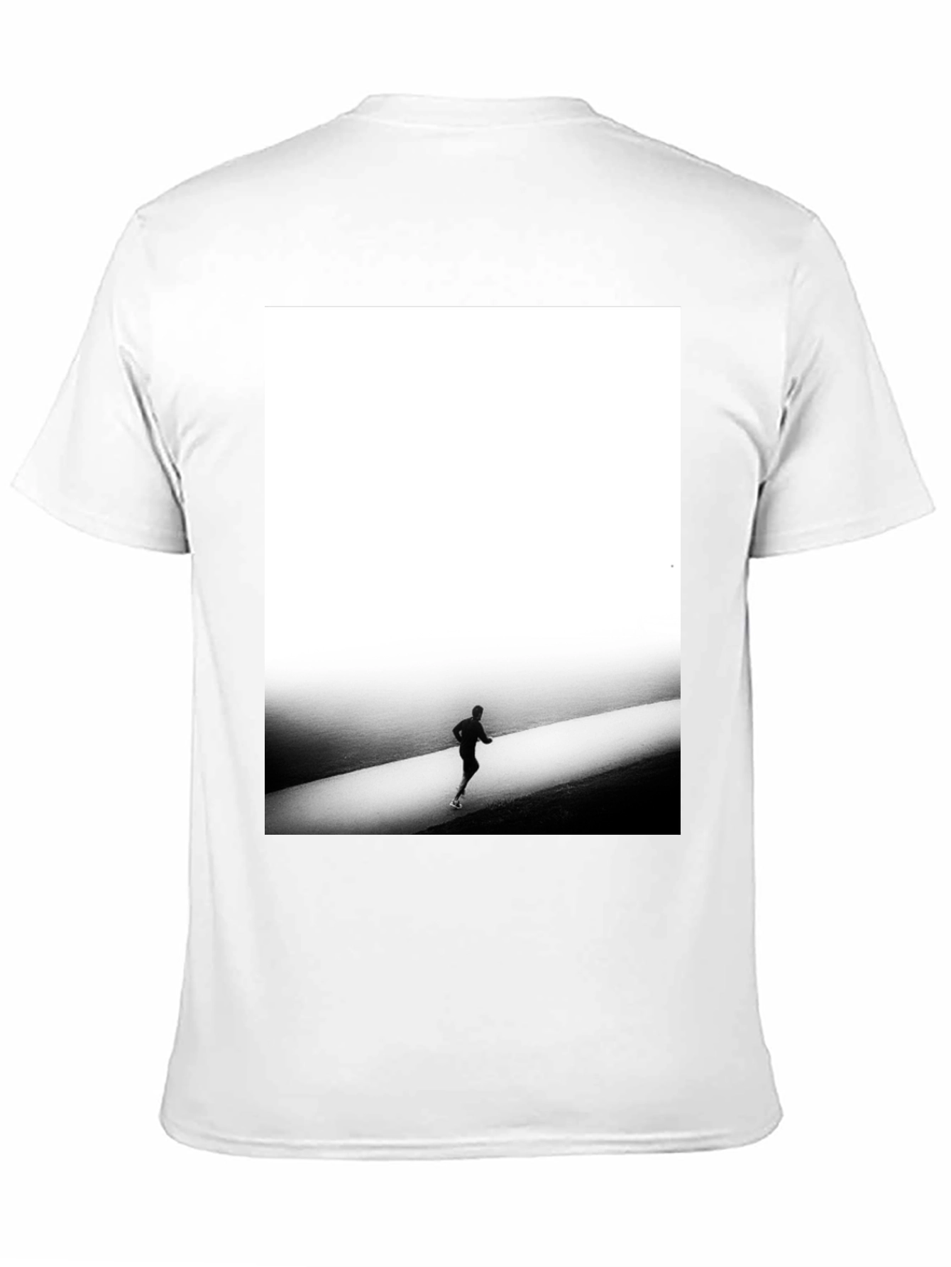 Minimalist Runner Graphic Tee - Black