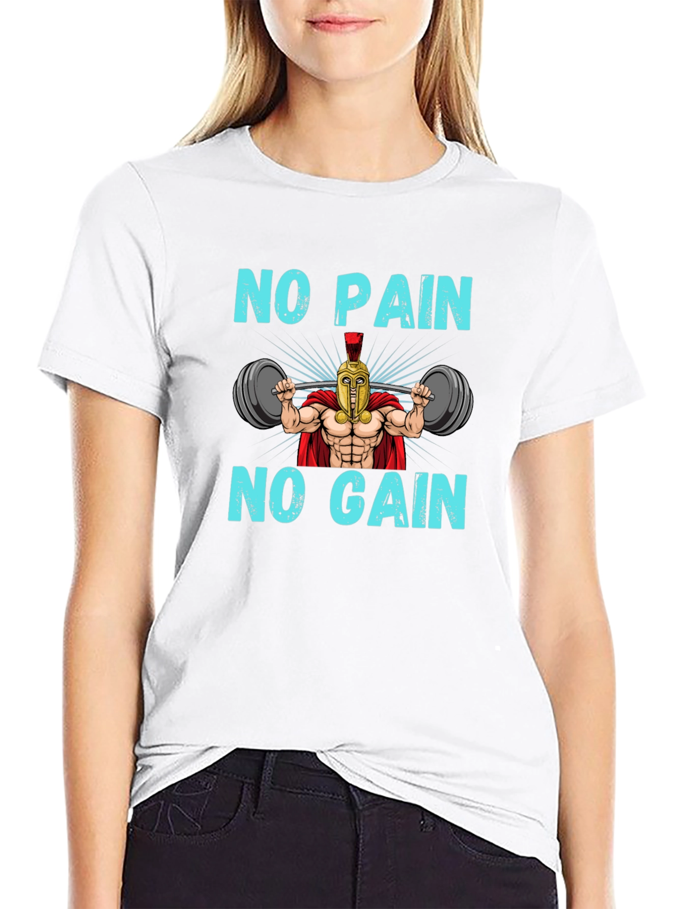 No Pain No Gain Spartan Gym T-Shirt
