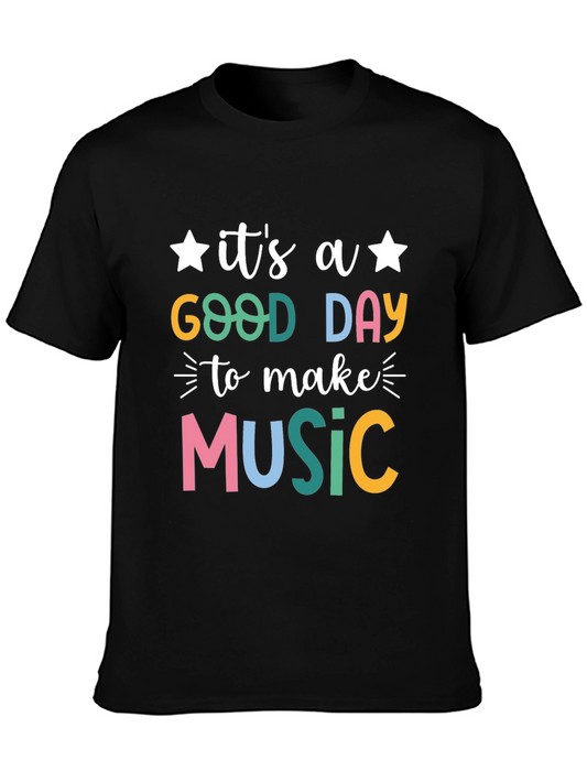 Its a Good Day to Make Music Black Graphic Tee