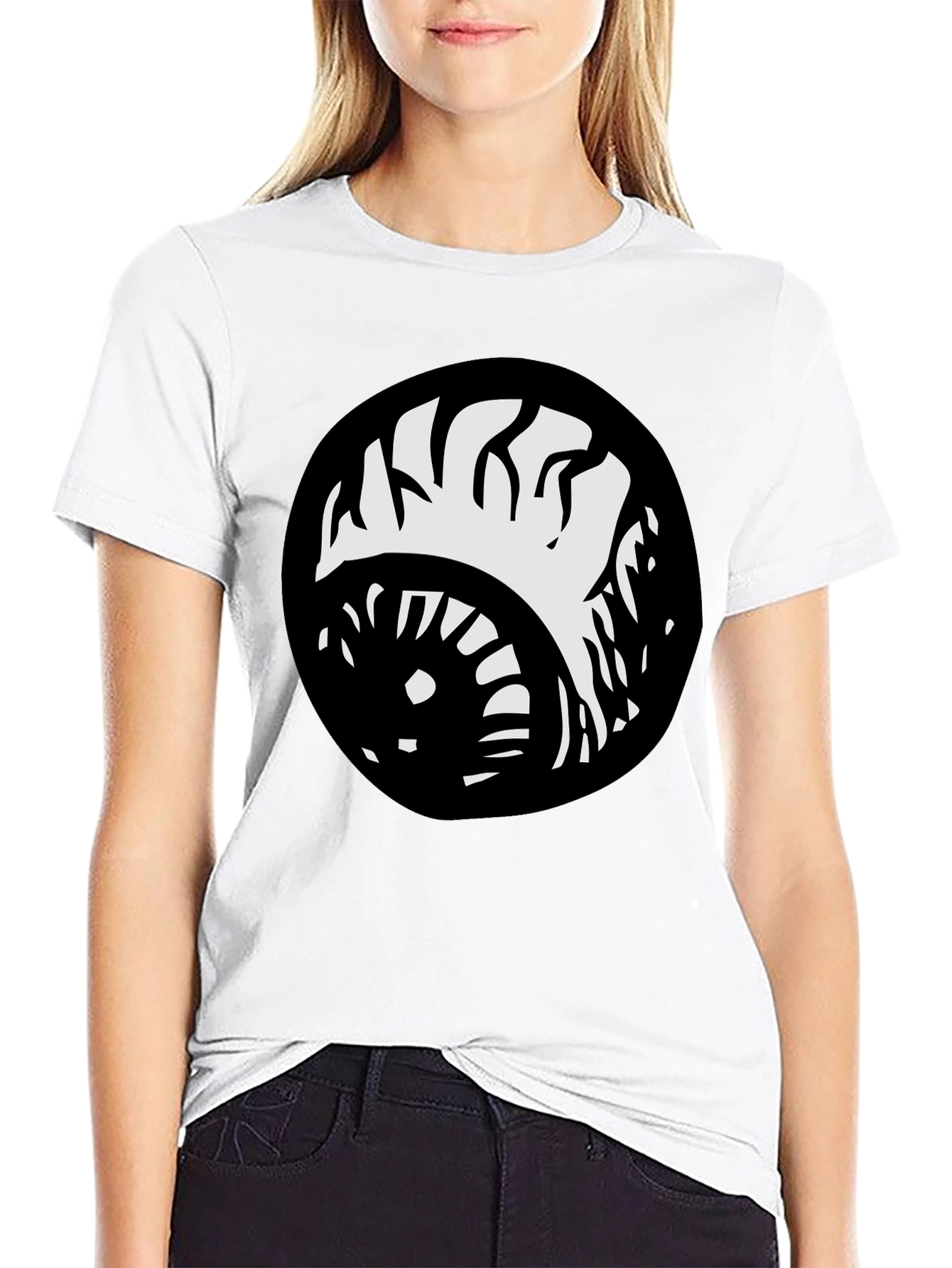 Monster Eye Graphic Black T-Shirt