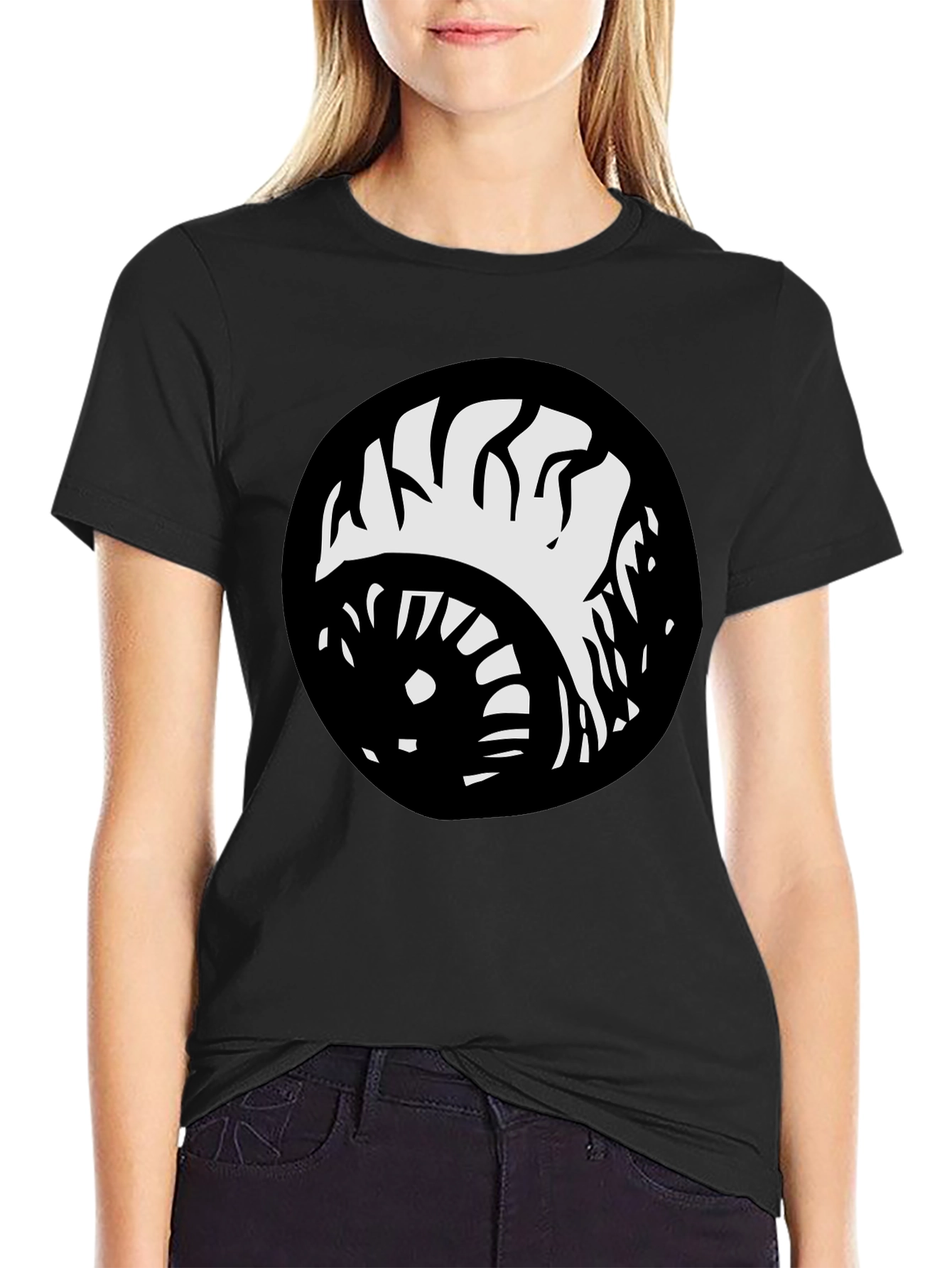 Monster Eye Graphic Black T-Shirt