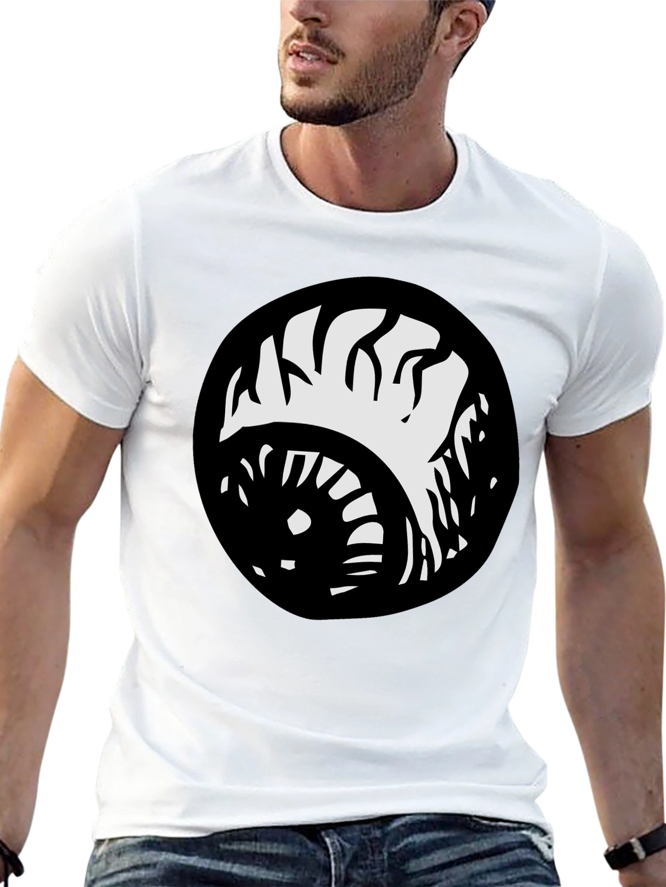 Monster Eye Graphic Black T-Shirt