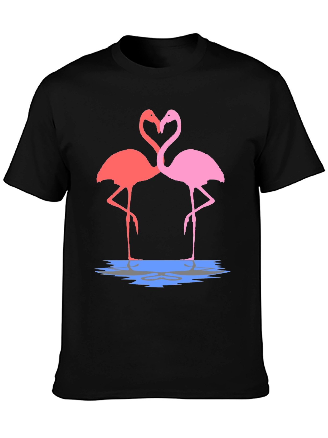 Flamingo Love Graphic Tee - Trendy Unisex T-Shirt